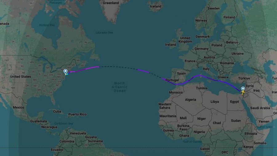 La trayectoria del vuelo de Netanyahu