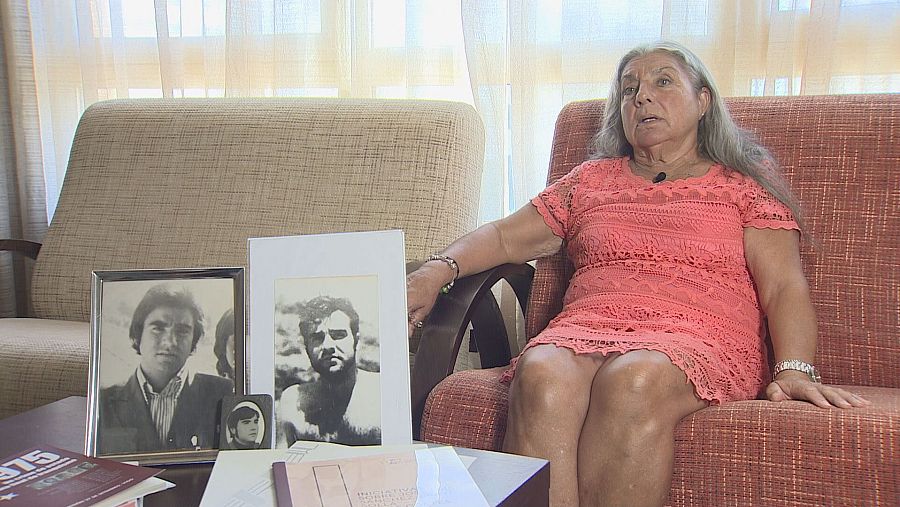 Victoria Sánchez-Bravo entrevistada por TVE en La Manga (Murcia)