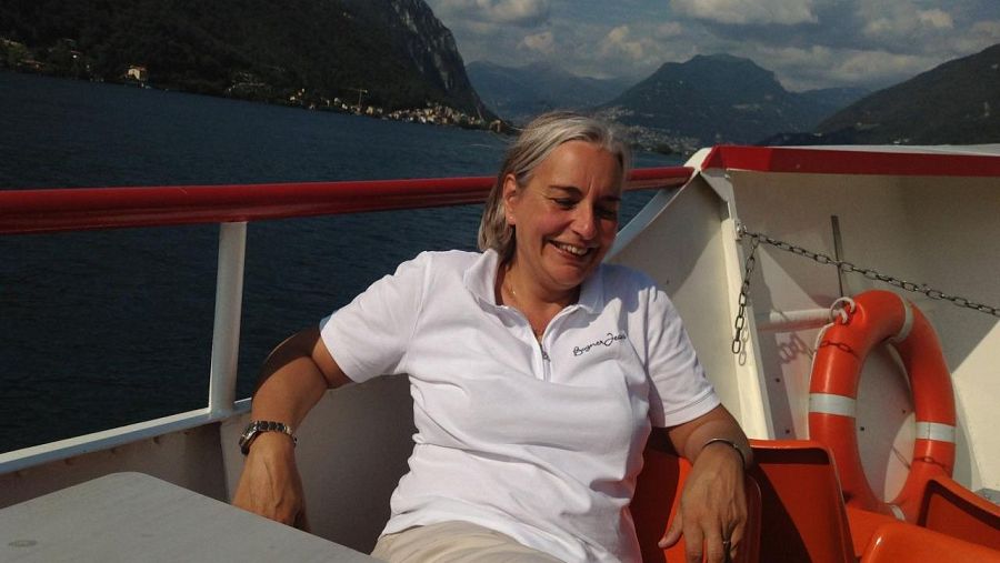 Anja Niedringhaus en Suiza de vacaciones