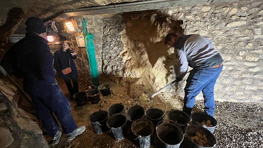 Trabajos de restauración en las catacumbas