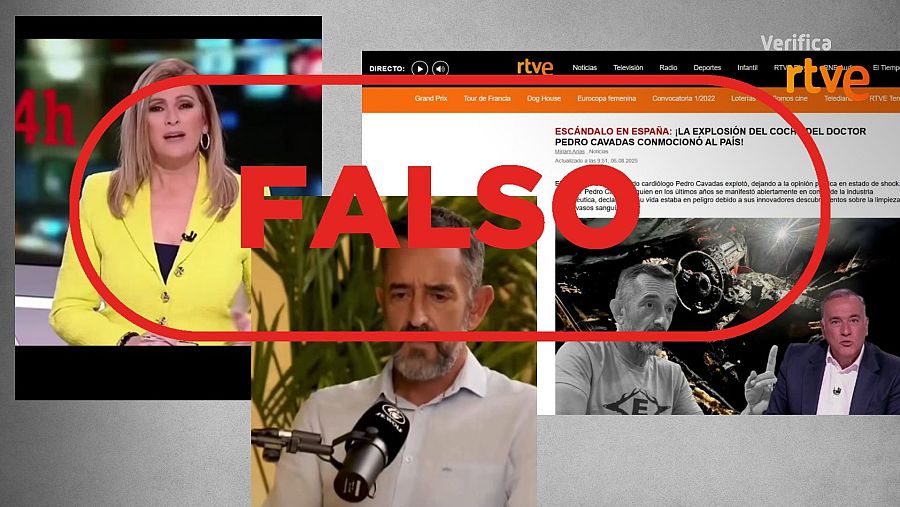 Capturas de vídeos y de portales web que suplantan a RTVE