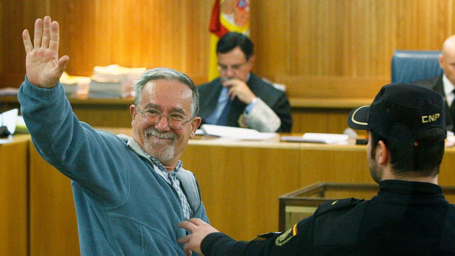 El camarada Arenas durante un juicio en su contra