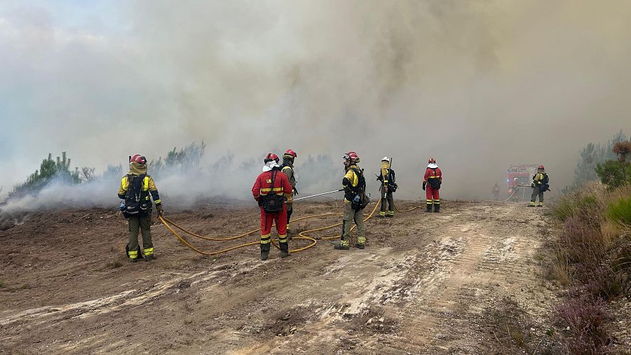 Incendio de Pantón, en la provincia de Lugo, durante el mes de septiembre de 2025.