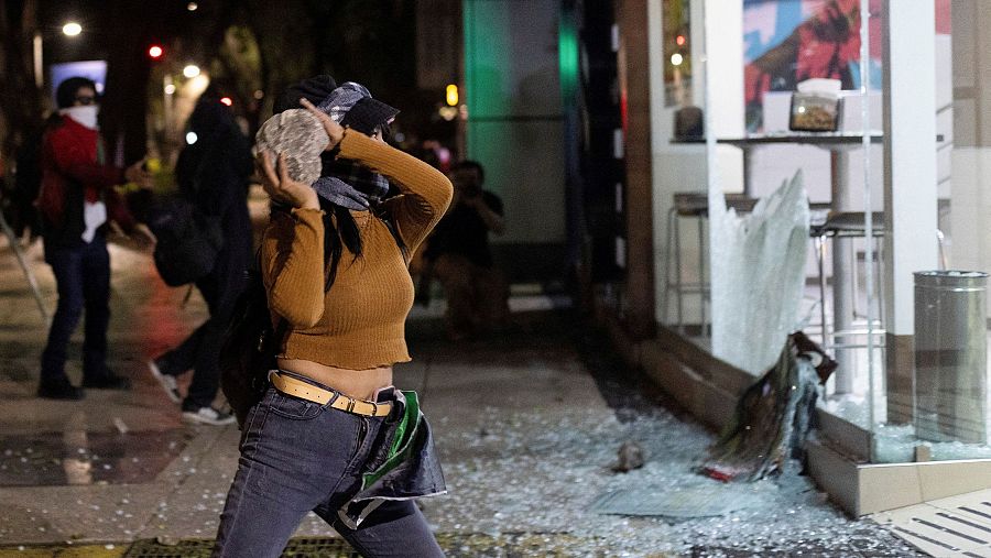 Protestas en México en apoyo a la Flotilla a Gaza