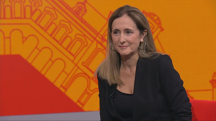 Dolors Camats, al plató d''Aquí parlem'