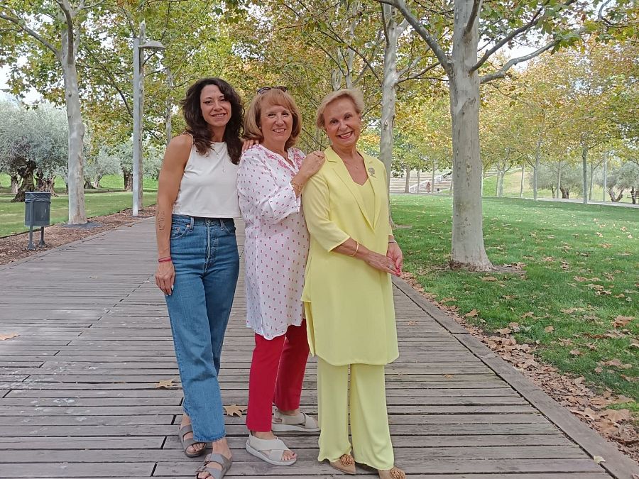 Isabel Valdés, Mayte Antona y Carmen Quintanilla durante su participación en Objetivo Igualdad