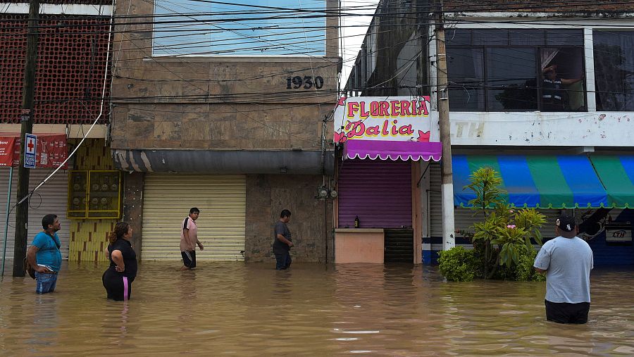 Las fuertes lluvias azotan México