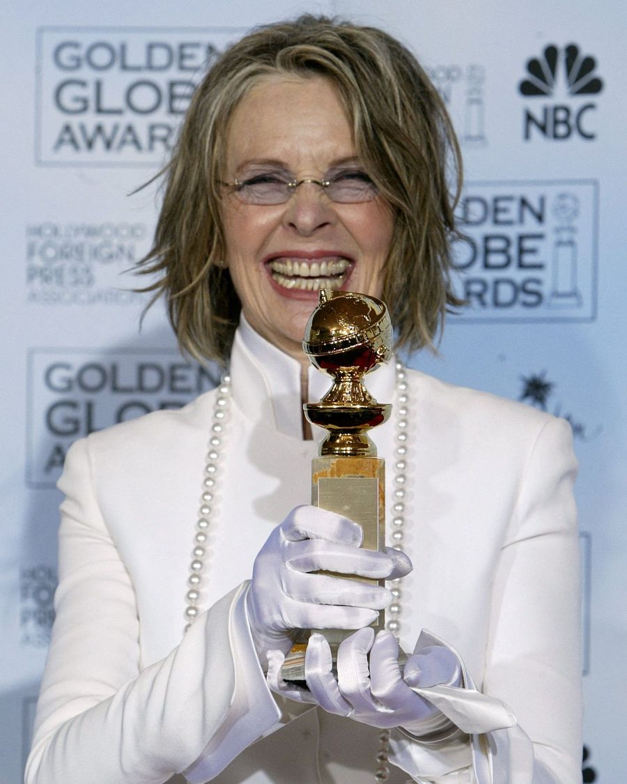 Diane Keaton con su Globo de Oro