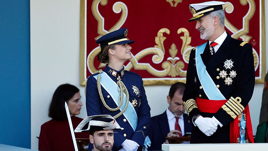 El desfile del 12 de octubre, en imágenes