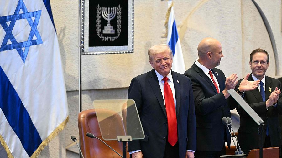 Trump se dirige al Parlamento israelí: 