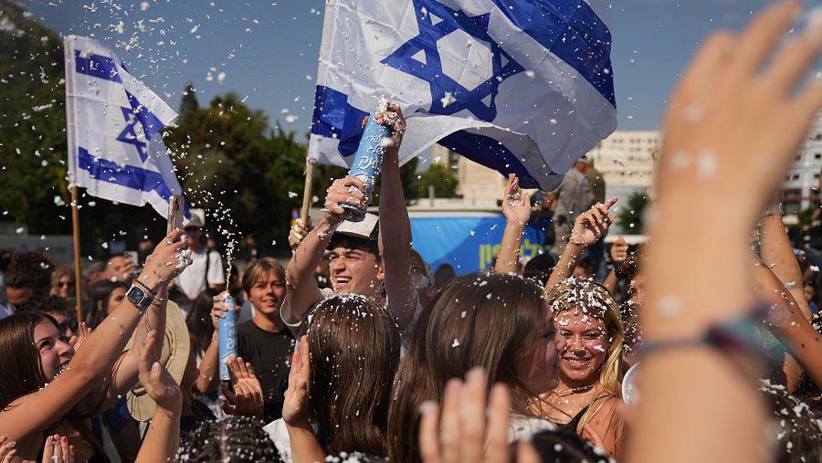 Celebraciones en Israel por la liberación de rehenes.