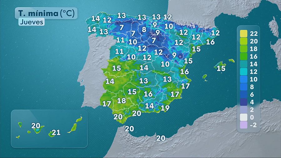 Tiempo en España para el 16 de octubre