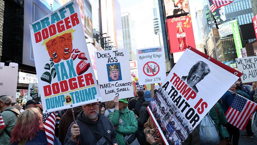 Las ciudades de Estados Unidos se llenan de protestas ‘No Kings’ contra la Administración de Donald Trump