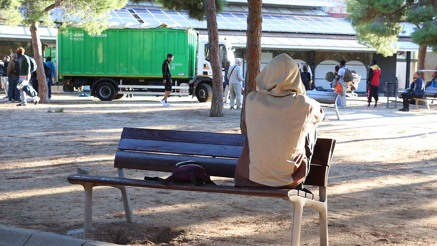 Desallotjament de l'assentament del Parc Joan Miró