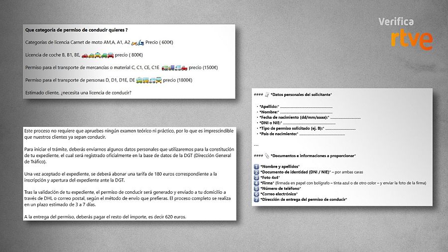 Conversación de WhatsApp remitida a VerificaRTVE