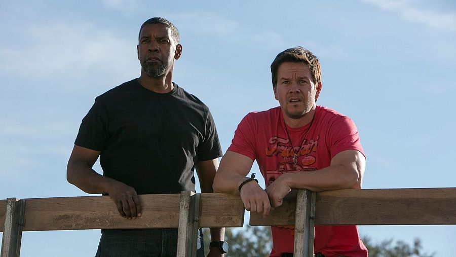 Denzel Washington y Mark Wahlberg en '2 Guns'