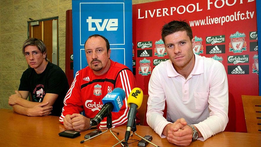 Imagen de archivo del 'spanish' Liverpool de Rafa Benítez.