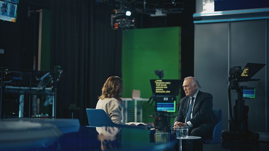 Pedro Piqueras, durante la entrevista