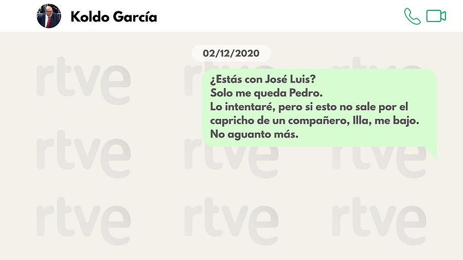 Recreación de un extracto de la conversación entre Ángel Víctor Torres y Koldo García
