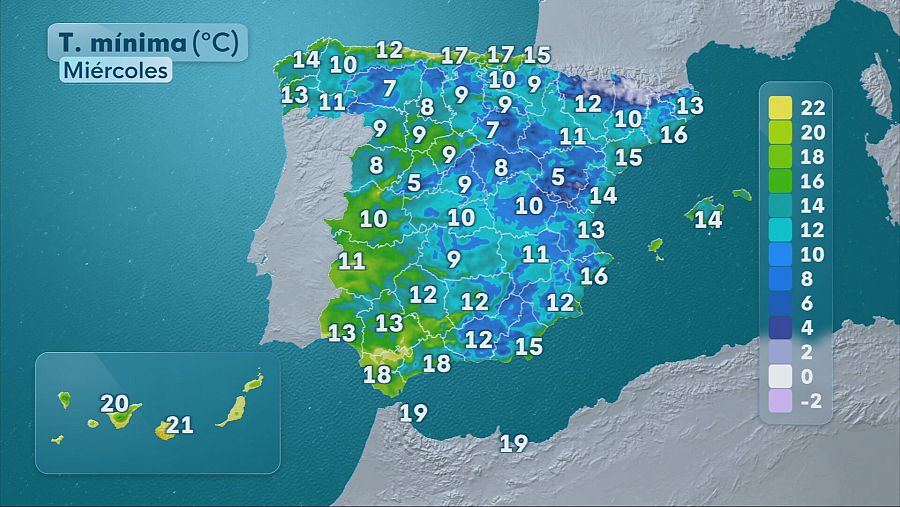 El tiempo este miércoles 5 de noviembre en España: cinco comunidades en aviso naranja por lluvias y vientos