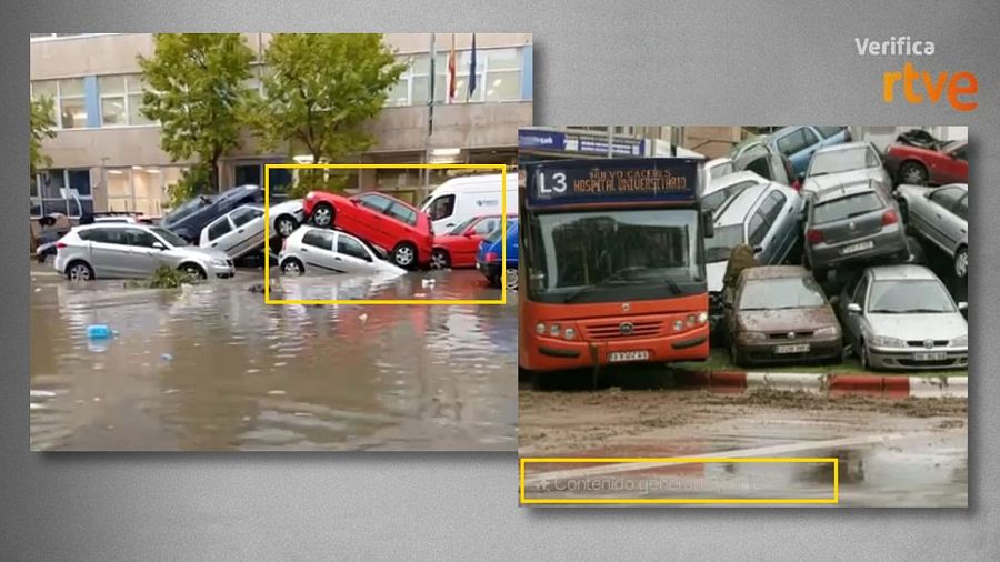 Incoherencias detectadas, típicas en imágenes que han sido generadas con IA