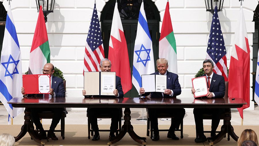 Firma de los Acuerdos de Abraham en 2020