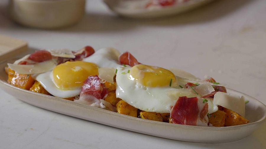 Els ous estrellats amb moniato del Chef Bosquet