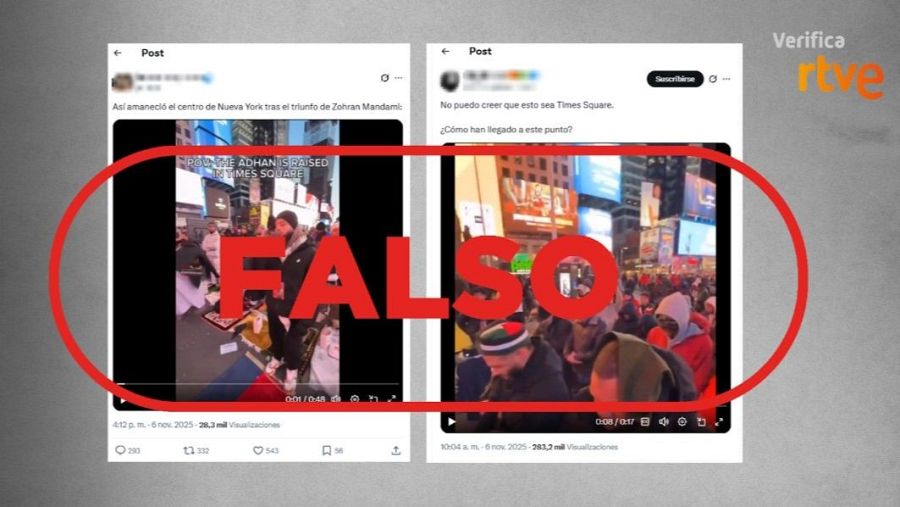 Mensajes que difunden vídeos antiguos de rezos como actuales