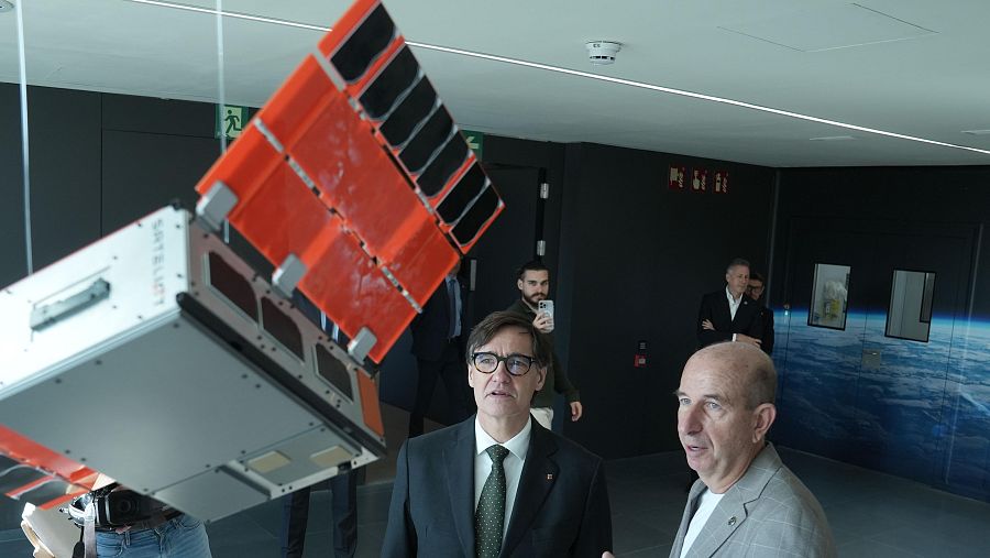 Presentación del centro europeo de satélites 5G.