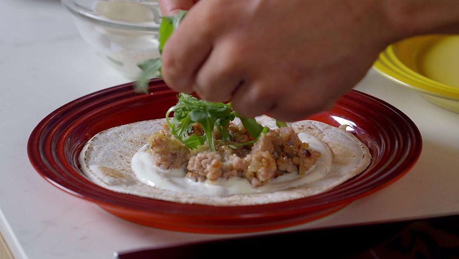 Un taco exprés preparat