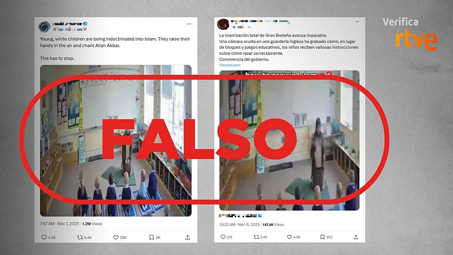 Mensajes que difunden una grabación de IA y lo presentan como una clase real en Reino Unido