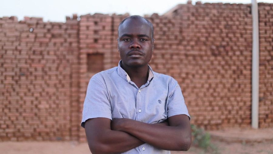 Retrato del fotoperiodista Ahmed Mohamed Abdalla Ibrahim, conocido como Marwan.