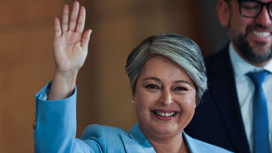 La candidata presidencial de la coalición de izquierdas que gobierna Chile, Jeannette Jara