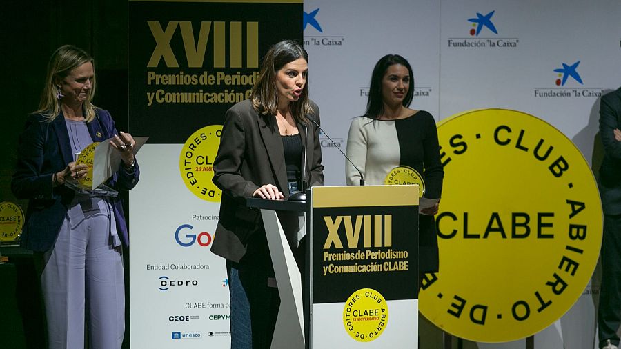 Estefanía de Antonio en los Premios Clabe