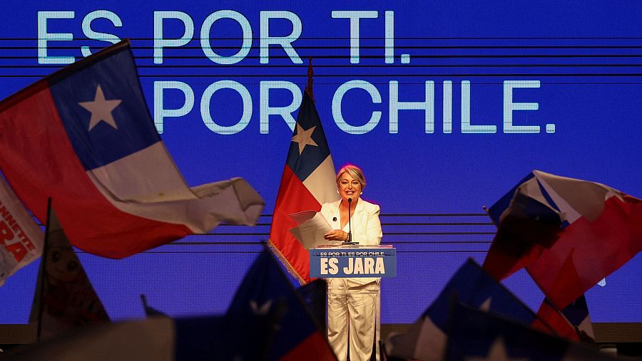 La comunista Jara habla a sus seguidores tras conocerse los resultados oficiales de las elecciones