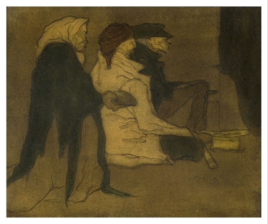 Isidre Nonell mirando a Goya