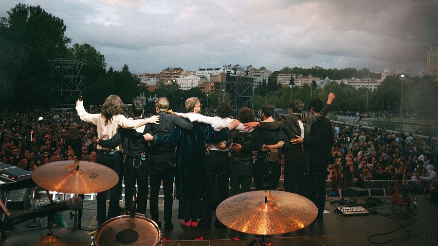 En uno de los conciertos de su gira 'De mí también me puedo salvar'