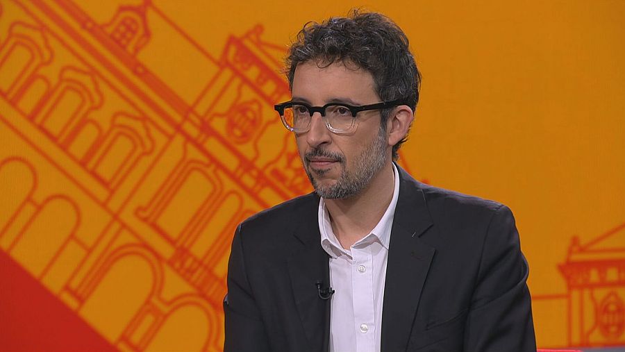 Juan Milián, coordinador general del PP a Catalunya al plató del programa 'Aquí Parlem' de RTVE Catalunya