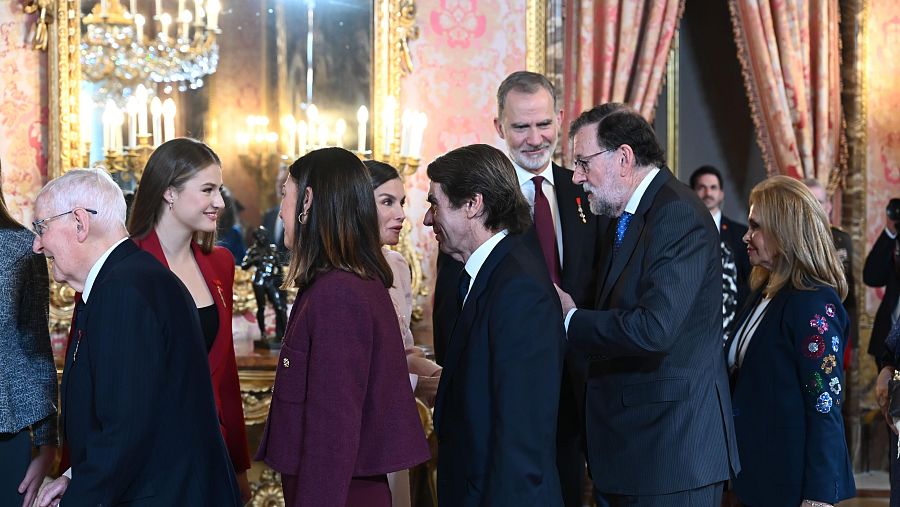 Aznar y Rajoy acuden a la entrega del Toisón de Oro