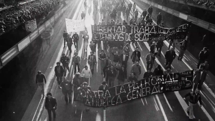 Manifestació dels treballadors de la SEAT