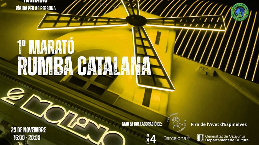Invitació primera Marató de Rumba Catalana
