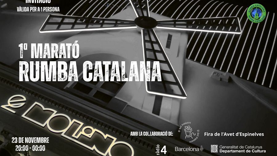 Invitació primera Marató de Rumba Catalana
