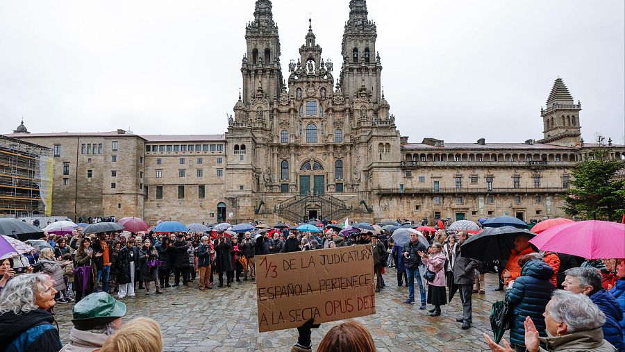 Concentración en Santiago de Compostela en apoyo a García Ortiz