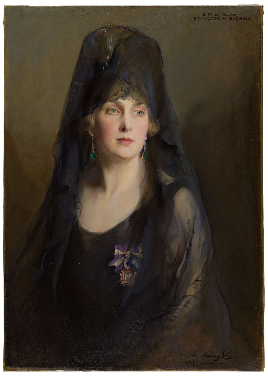 Victoria Eugenia con mantilla