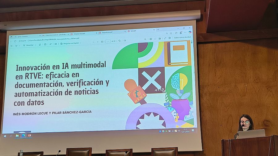 Inés Lecue de la Universidad de Valladolid habla sobre el uso de la inteligencia artificial en distintos trabajos de RTVE.