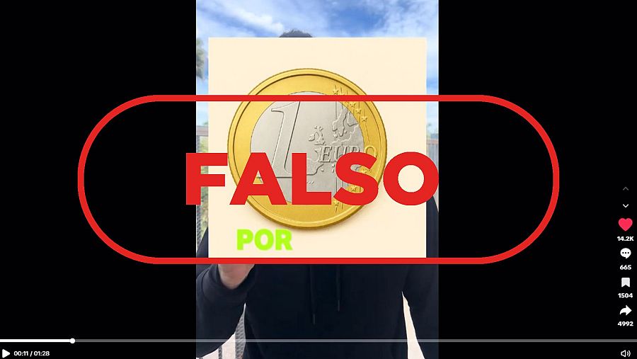 Mensaje que difunde que la DGT se lleva un euro por baliza vendida