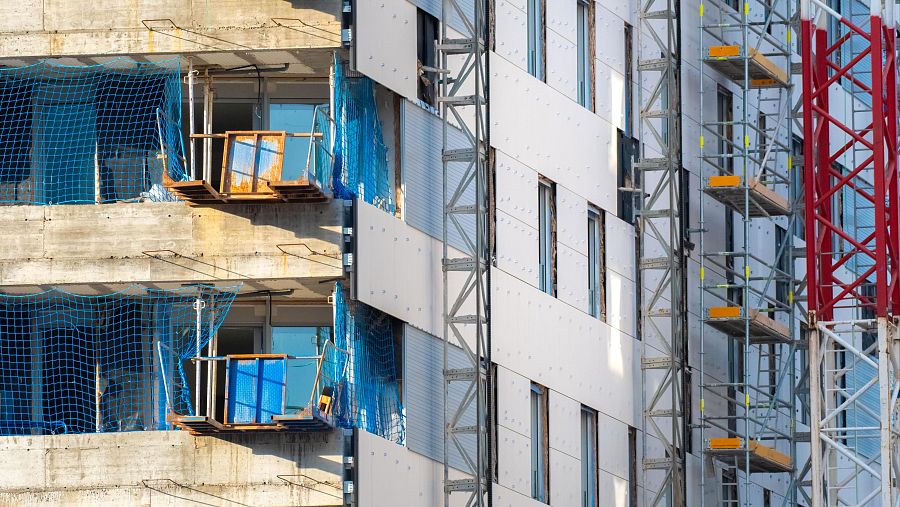 Edificio en construcción en Bilbao