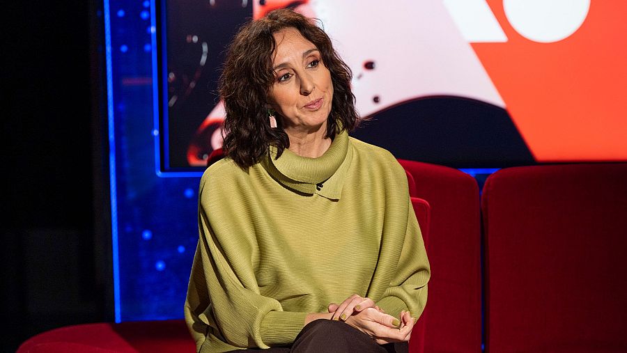 Muriel Romero en el plató de  'Atención Obras'