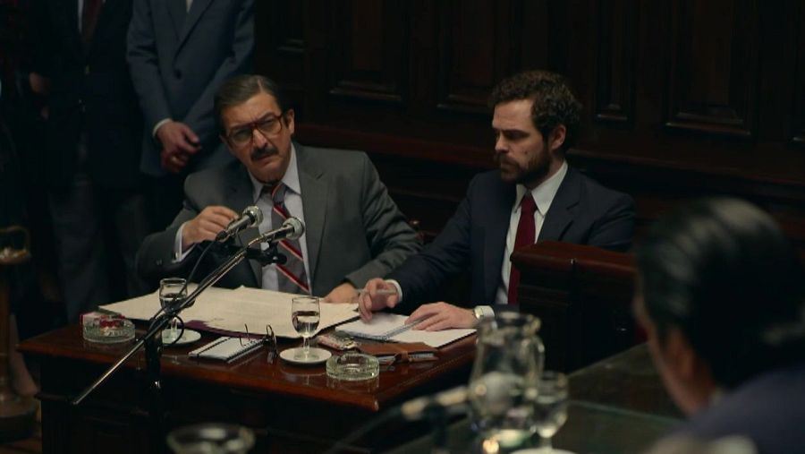 El fiscal Strassera amb l'adjunt Moreno Ocampo