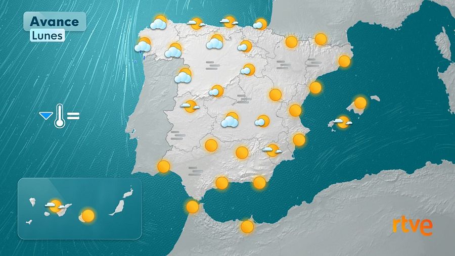 Previsión meteorológica para el lunes, 8 de diciembre